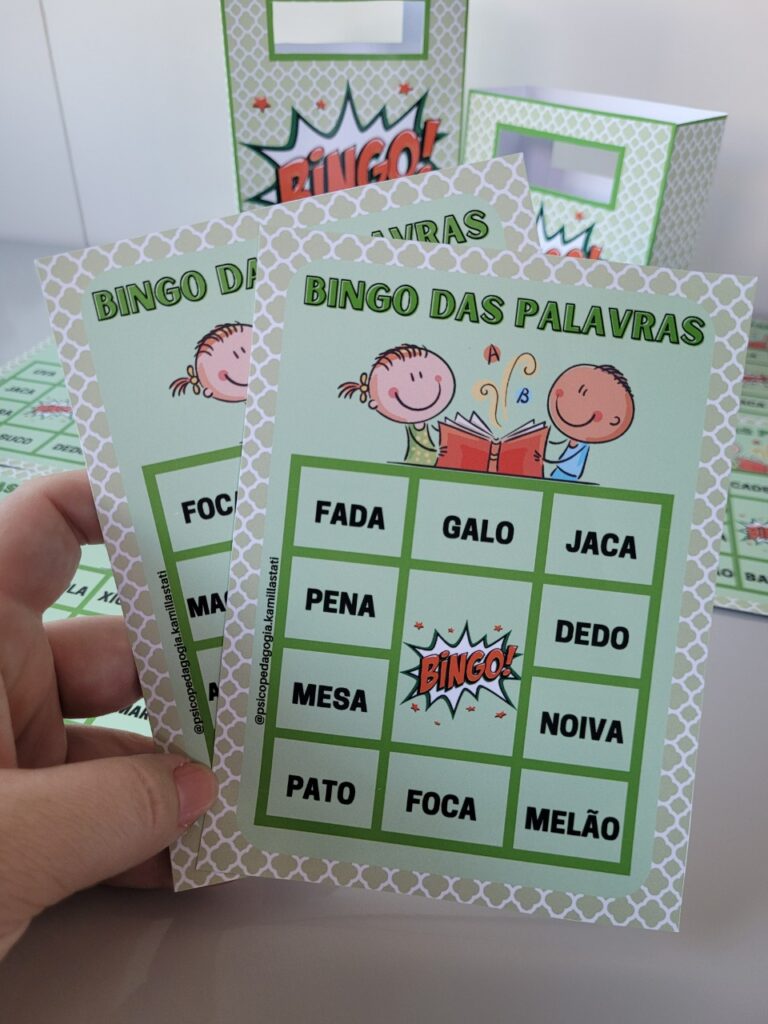 Bingo Das Palavras Psicopedagoga Kamilla Stati