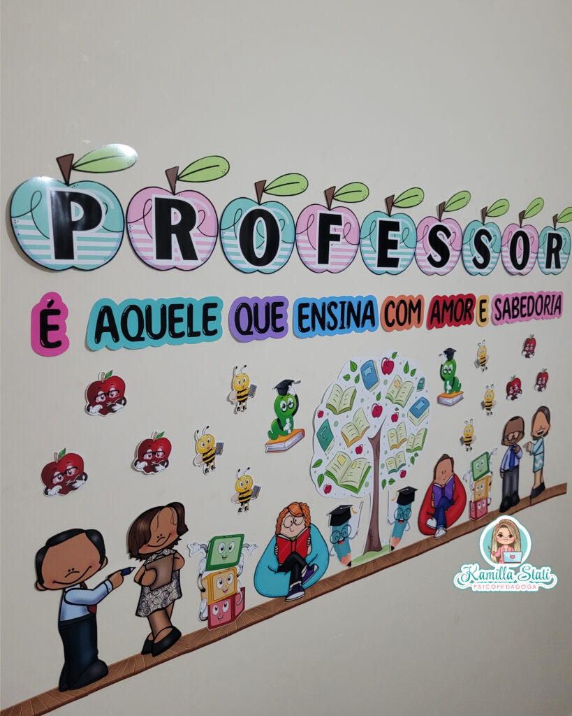 Painel Dia Do Professor Psicopedagoga Kamilla Stati