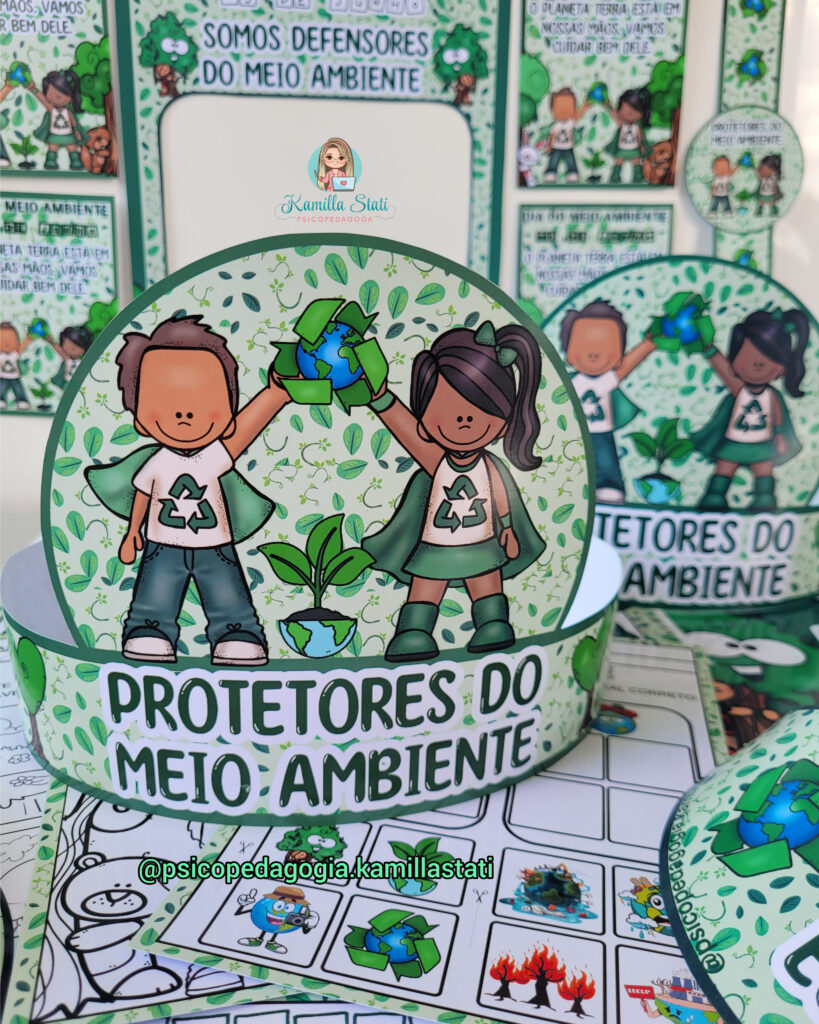 Kit Protetores Do Meio Ambiente - Psicopedagoga Kamilla Stati