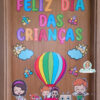 Decoração de porta: dia das crianças