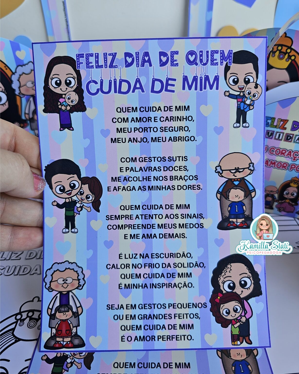 Kit dia de quem cuida de mim - Psicopedagoga Kamilla Stati