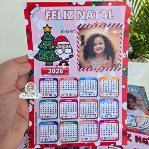 Calendário de natal com foto