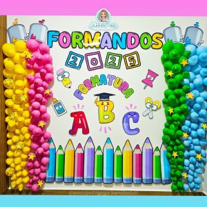 Painel balão formatura ABC 2025