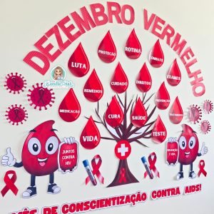 Painel dezembro vermelho