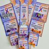 Lembrancinhas fevereiro roxo e laranja