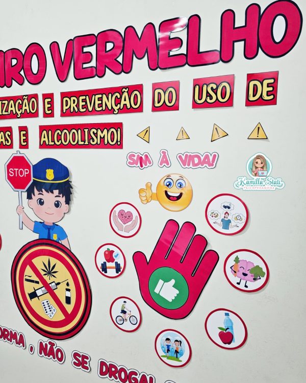 Painel fevereiro vermelho: mês prevenção do uso de drogas - Image 3