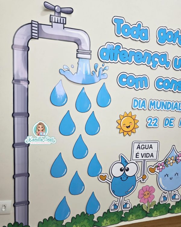 Painel dia da água + lembrancinhas - Image 4