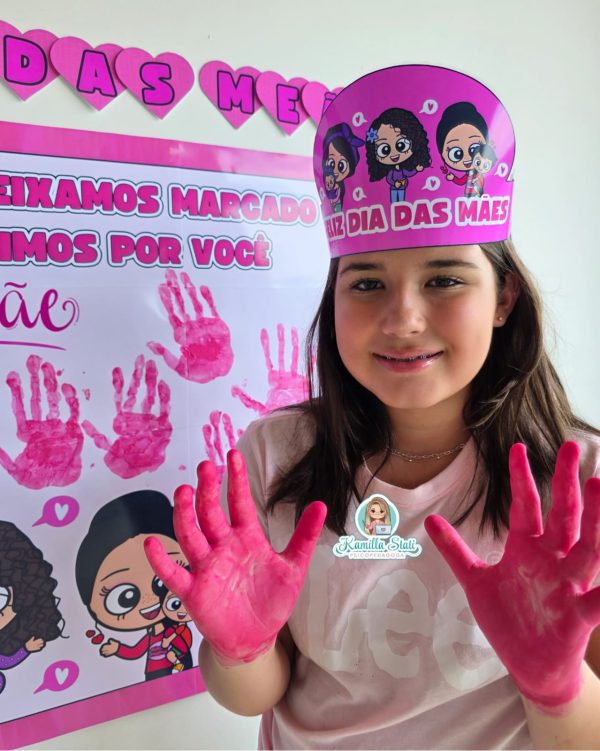 Mural das mãozinhas dia das mães - Imagem 3
