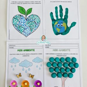 Atividades meio ambiente para pintar e enfeitar