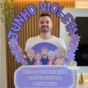 Bambolê para foto junho violeta