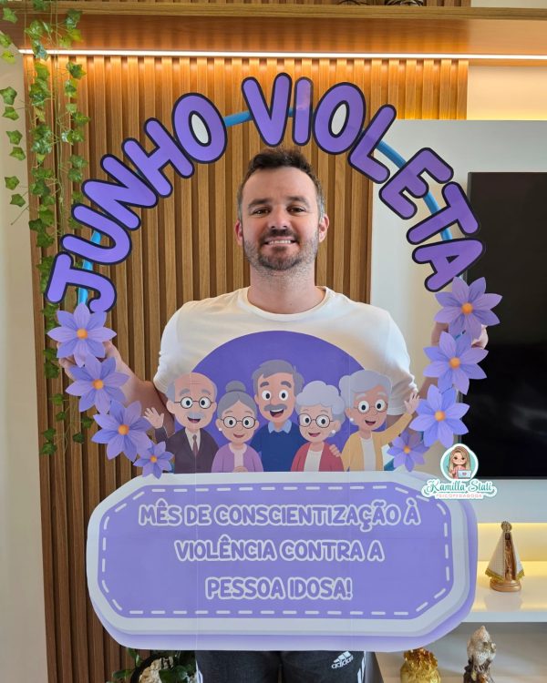 Bambolê para foto junho violeta