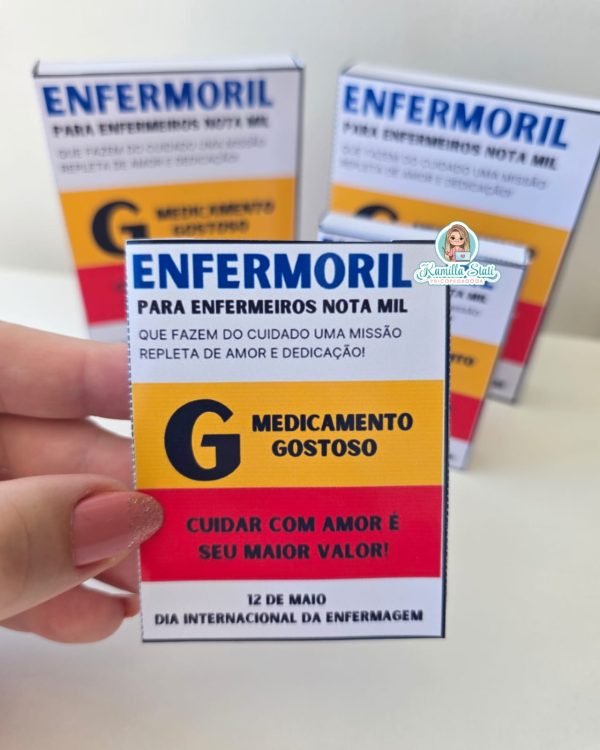 Caixinhas pílulas dia da enfermagem