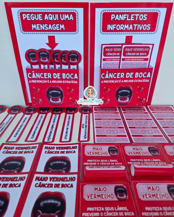 Kit Maio Vermelho: câncer de boca