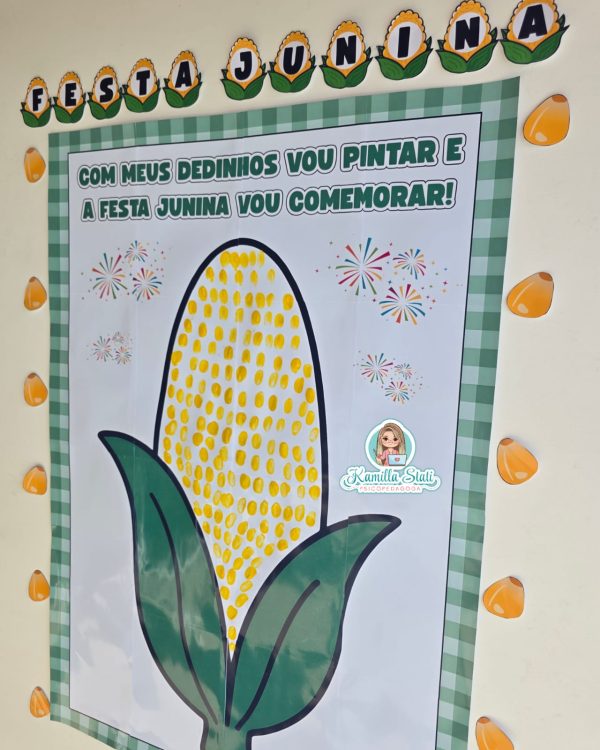 Mural dos dedinhos milho junino - Imagem 4