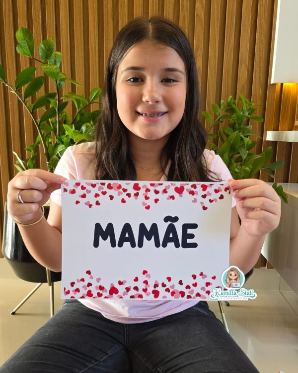 Plaquinhas para apresentações dia das mães
