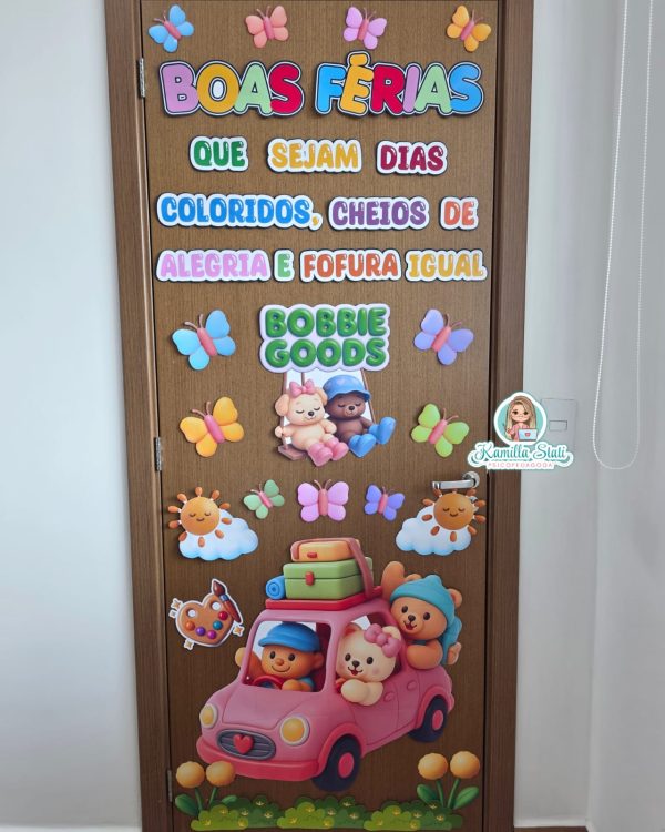 Decoração de Porta Boas Férias com Bobbie Goods - Imagem 5