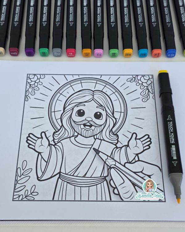 Livro para colorir pintando com Jesus - Imagem 3