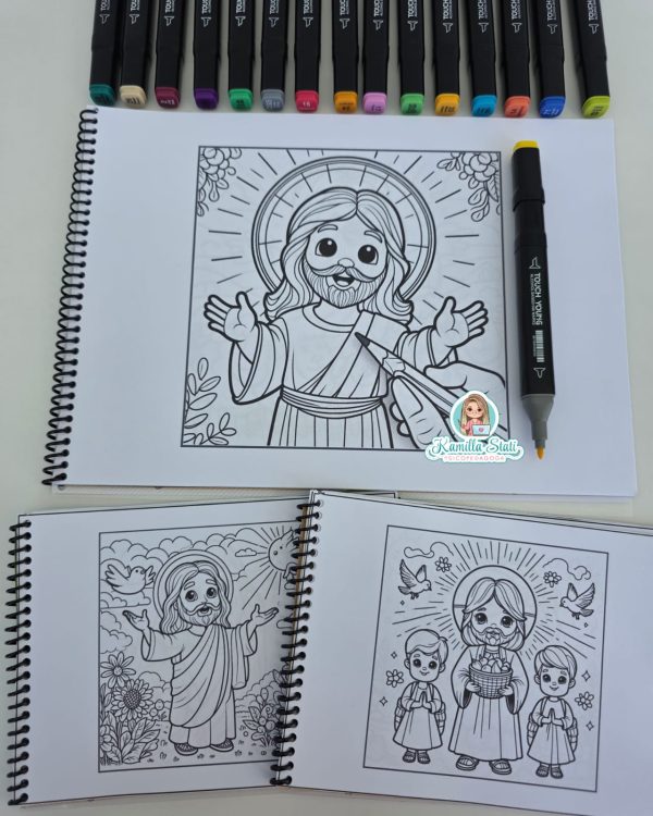 Livro para colorir pintando com Jesus - Imagem 4