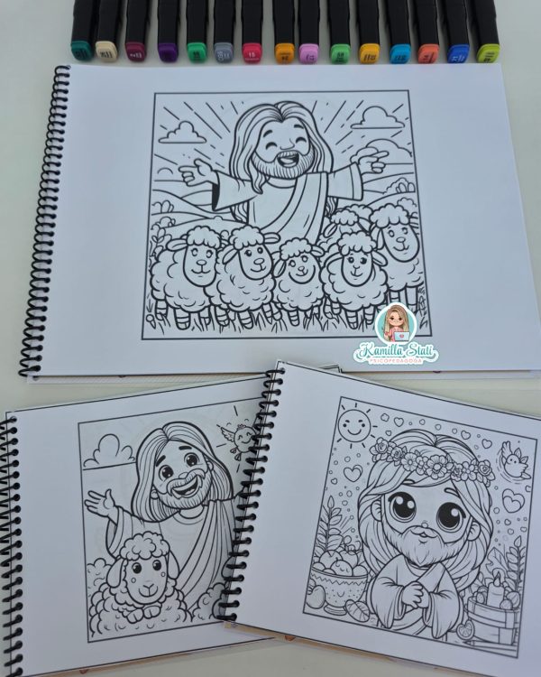 Livro para colorir pintando com Jesus - Imagem 5