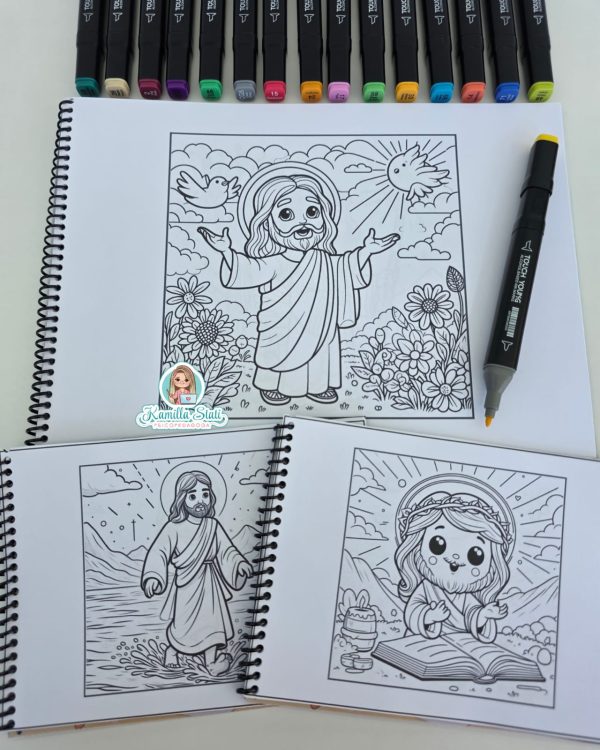 Livro para colorir pintando com Jesus - Imagem 7