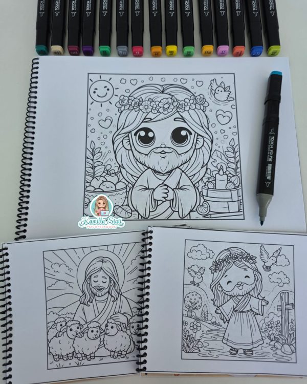 Livro para colorir pintando com Jesus - Imagem 9