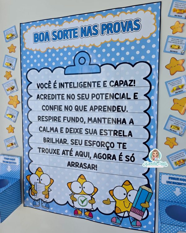 Mural + lembrancinhas boa sorte nas provas - Imagem 3