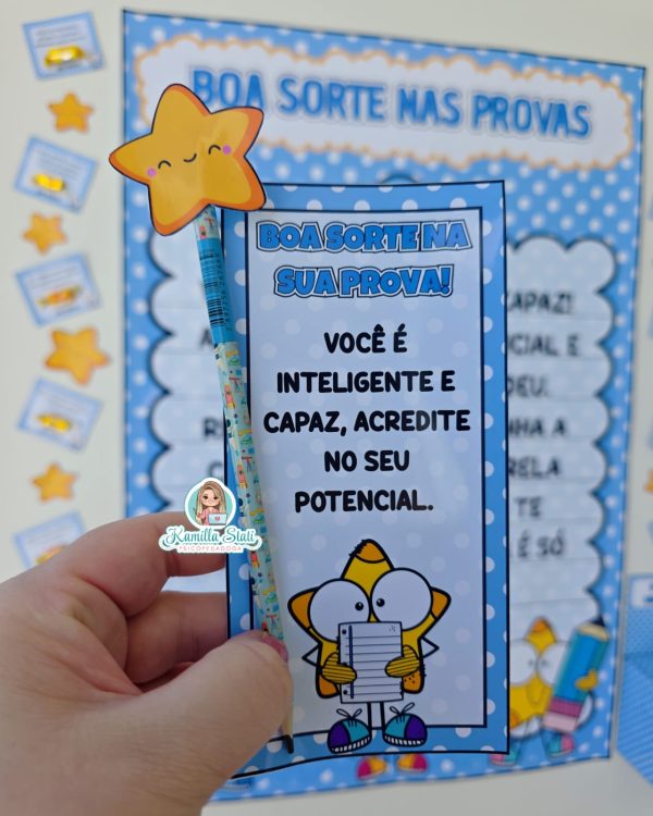 Mural + lembrancinhas boa sorte nas provas - Imagem 8