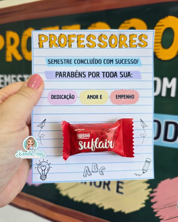 Mural + Lembrancinhas – Semestre Concluído | Professores - Imagem 4