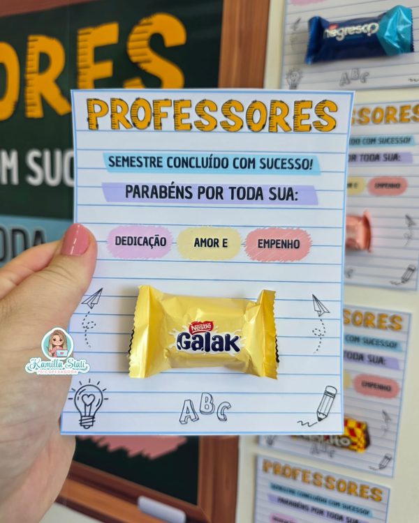 Mural + Lembrancinhas – Semestre Concluído | Professores - Imagem 5