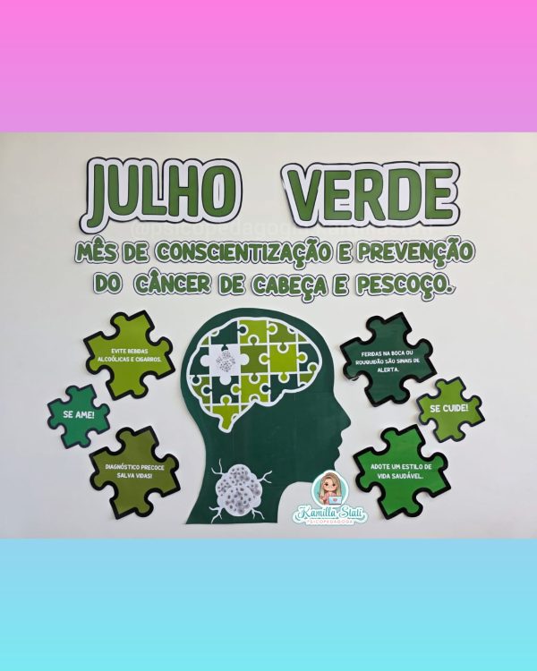 Painel Julho verde câncer de cabeça e pescoço