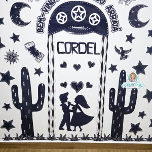 Painel cordel bem-vindos