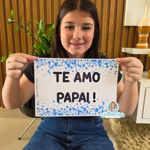 Plaquinhas para apresentação dia dos pais