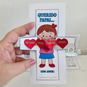 Cartão abraço do papai