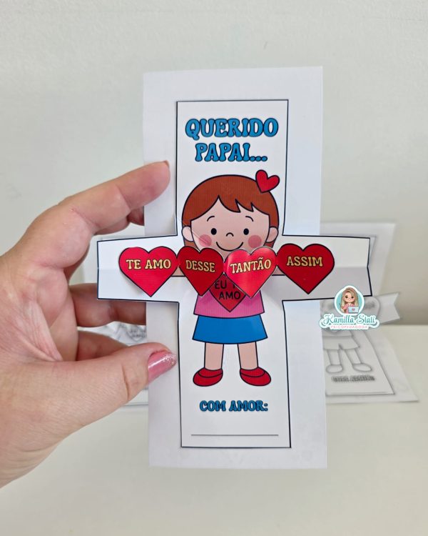 Cartão abraço do papai
