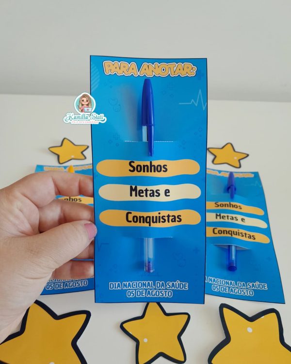 Cartão para caneta: dia Nacional da Saúde - Imagem 3