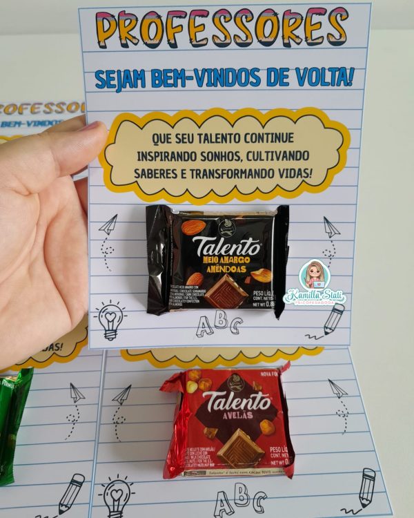 Cartão para talento professores sejam Bem-vindos - Imagem 4