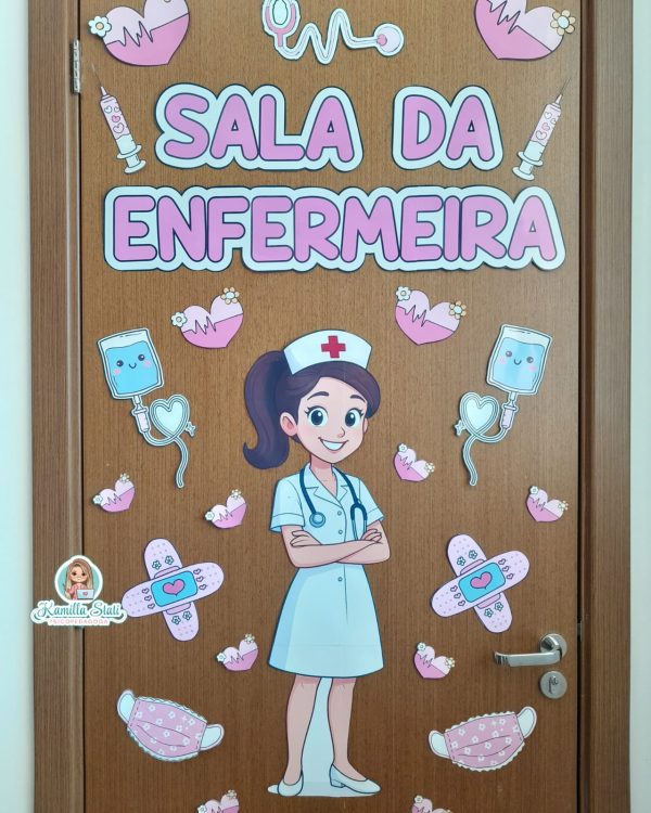 Decoração de porta Sala da Enfermeira - Imagem 3