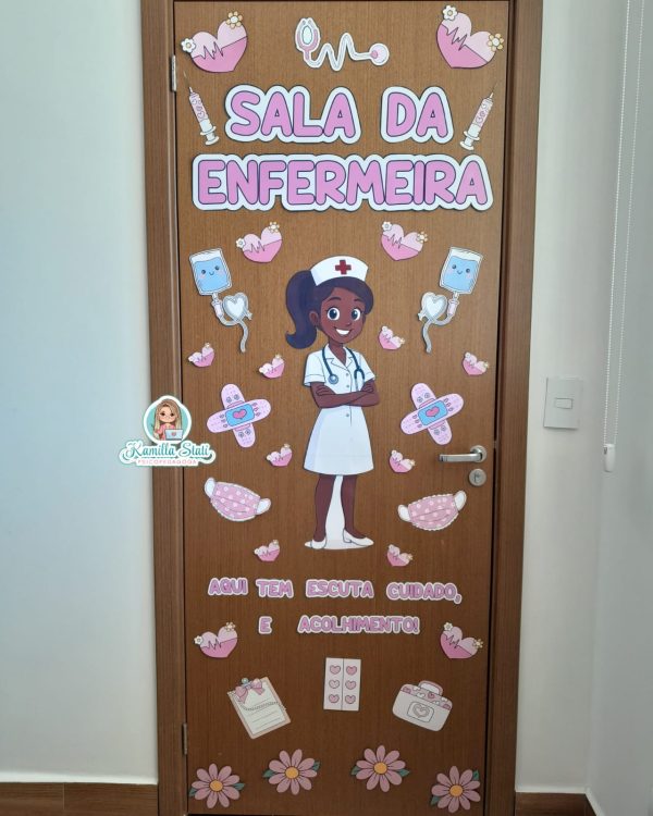 Decoração de porta Sala da Enfermeira - Imagem 4