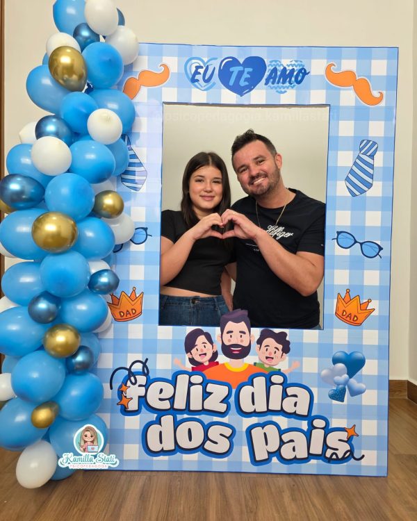 Moldura gigante para fotos dia dos pais