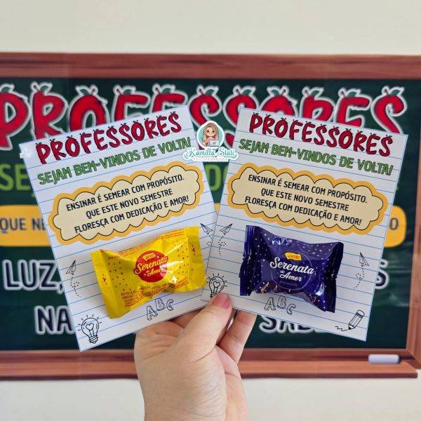 Mural + lembrancinhas bem-vindos de volta professores - Imagem 3