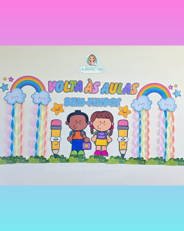 Painel volta às aulas: arco-íris - Imagem 2