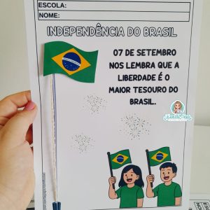Atividade interativa 07 de setembro hasteando a bandeira do Brasil