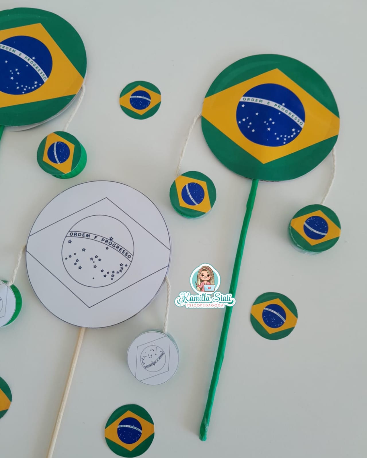 Bate bate Bandeira do Brasil - Imagem 2