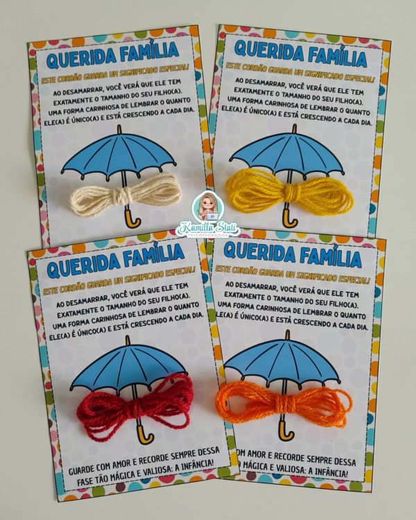 Cartão Cordão para Reunião de Pais