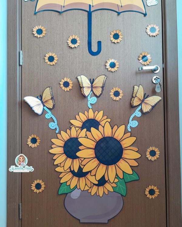 Decoração de porta: setembro amarelo girassol - Imagem 2
