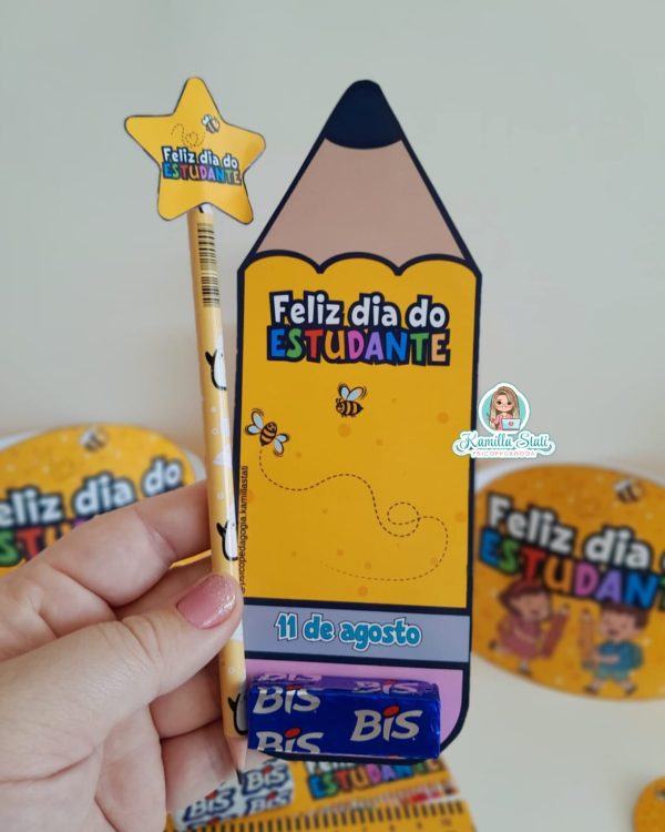 Kit dia do estudante lápis - Imagem 4