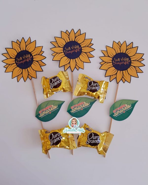 Lembrancinha Setembro Amarelo: girassol