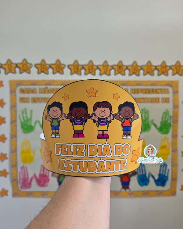Mural das mãozinhas dia do estudante - Imagem 5