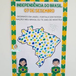 Mural dos dedinhos: Independência do Brasil