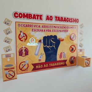 Mural + lembrancinhas Combate ao tabagismo